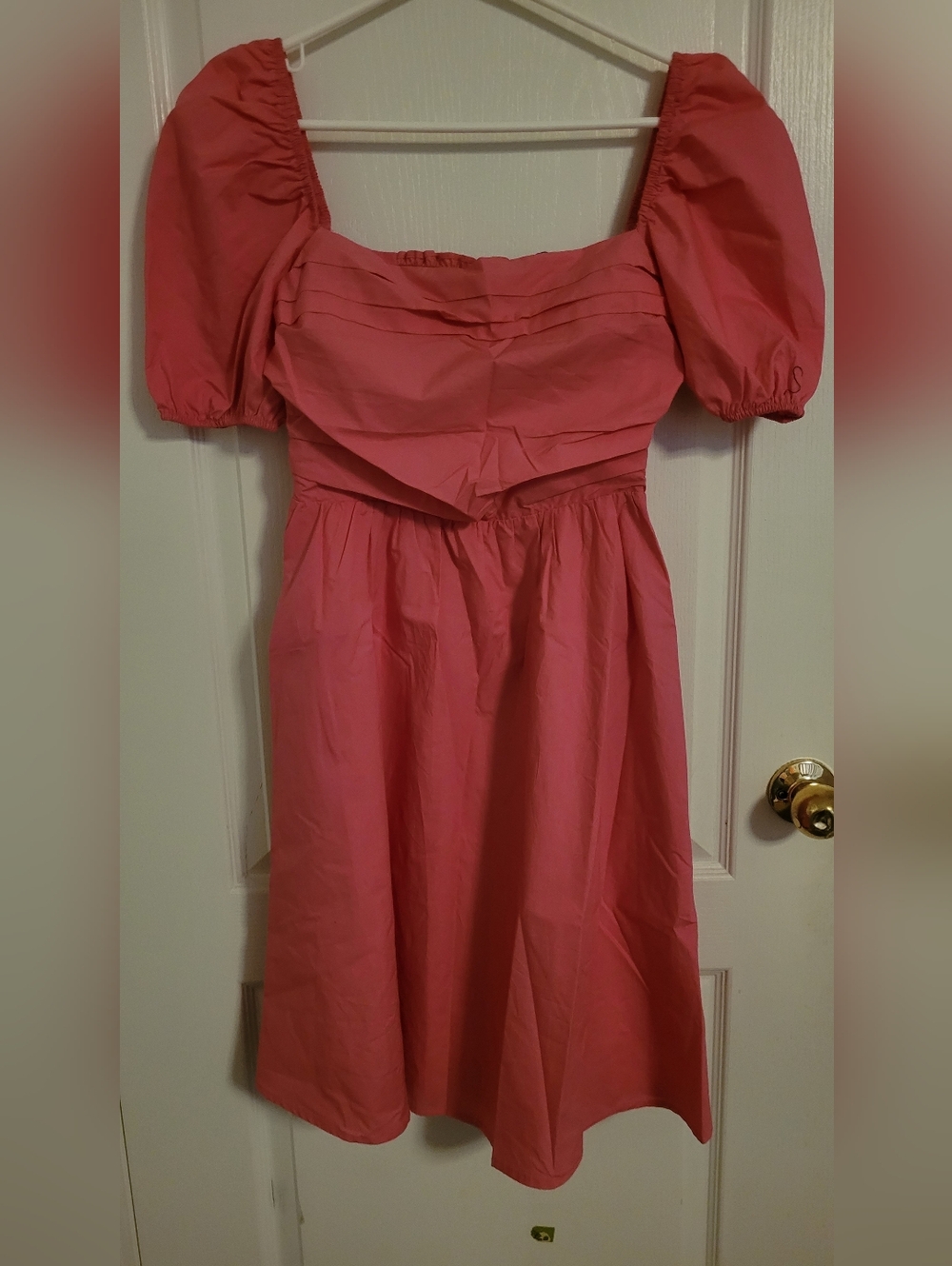 o.p.t Puff Sleeve Midi Dress in Pink